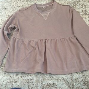 Amazon Women's Mauve Sweatshirt- NWOT